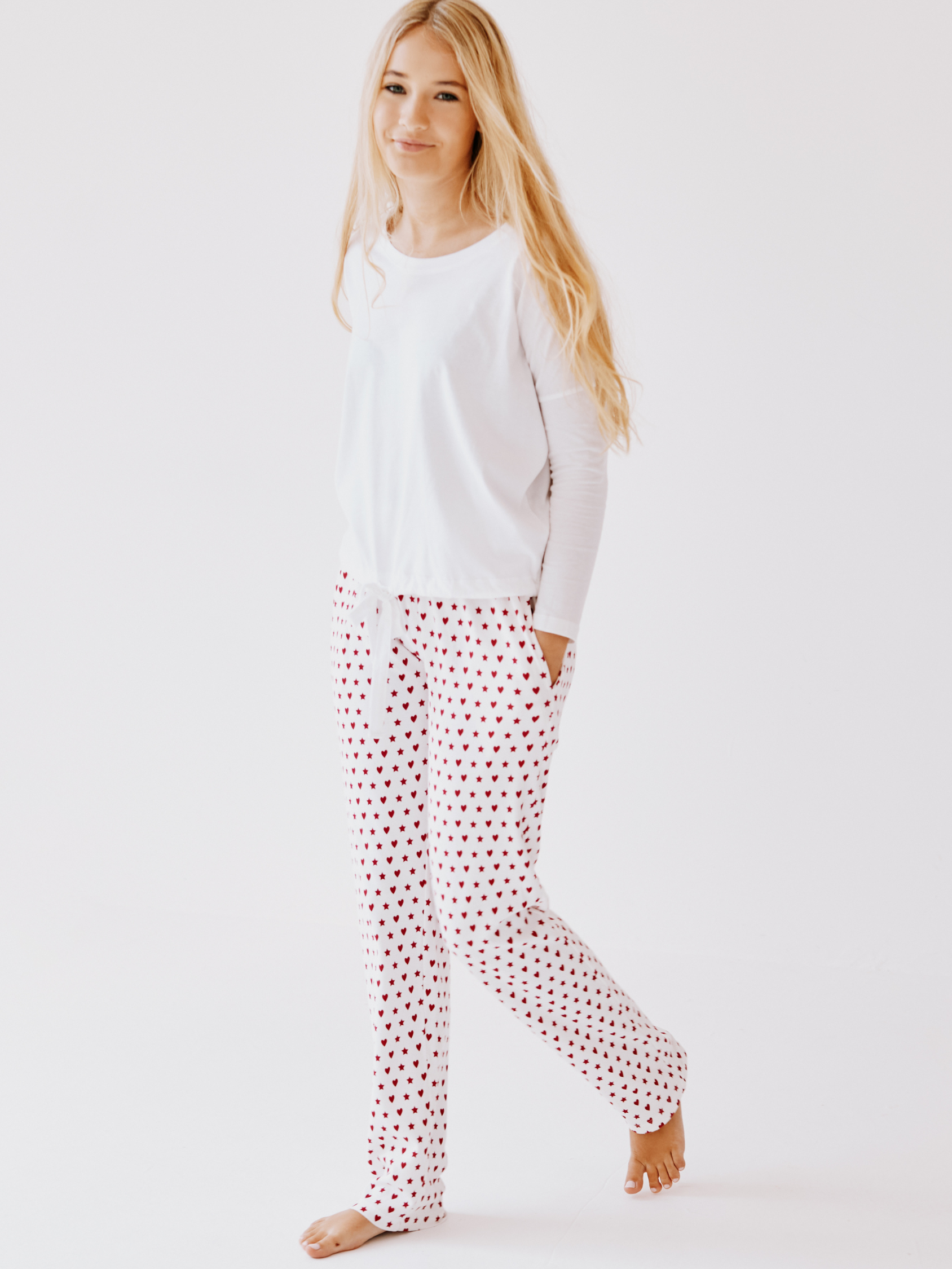 Divine Lounge Trousers & White Lounge Top