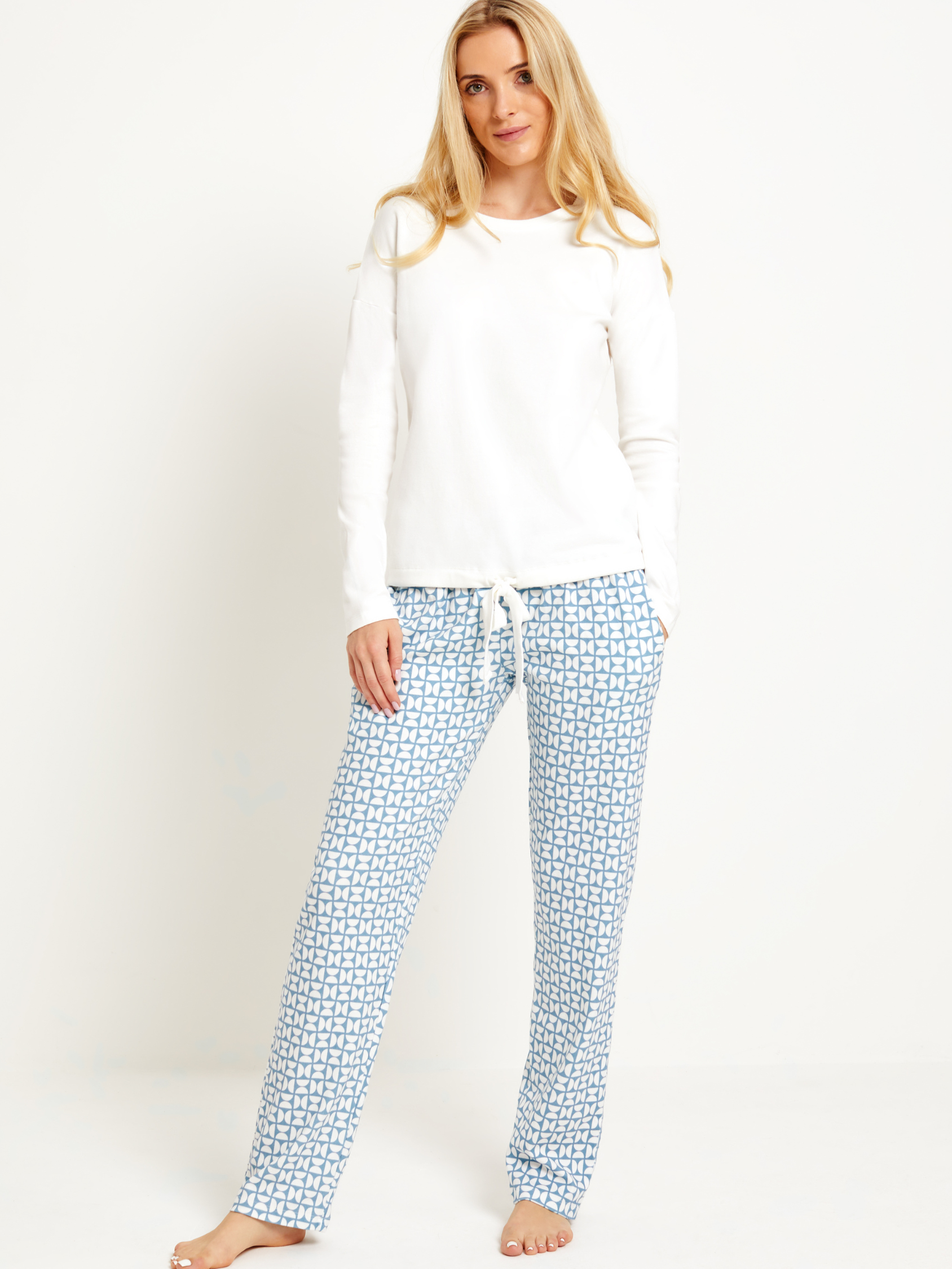 Zen White Sweatshirt & Lounge Trousers