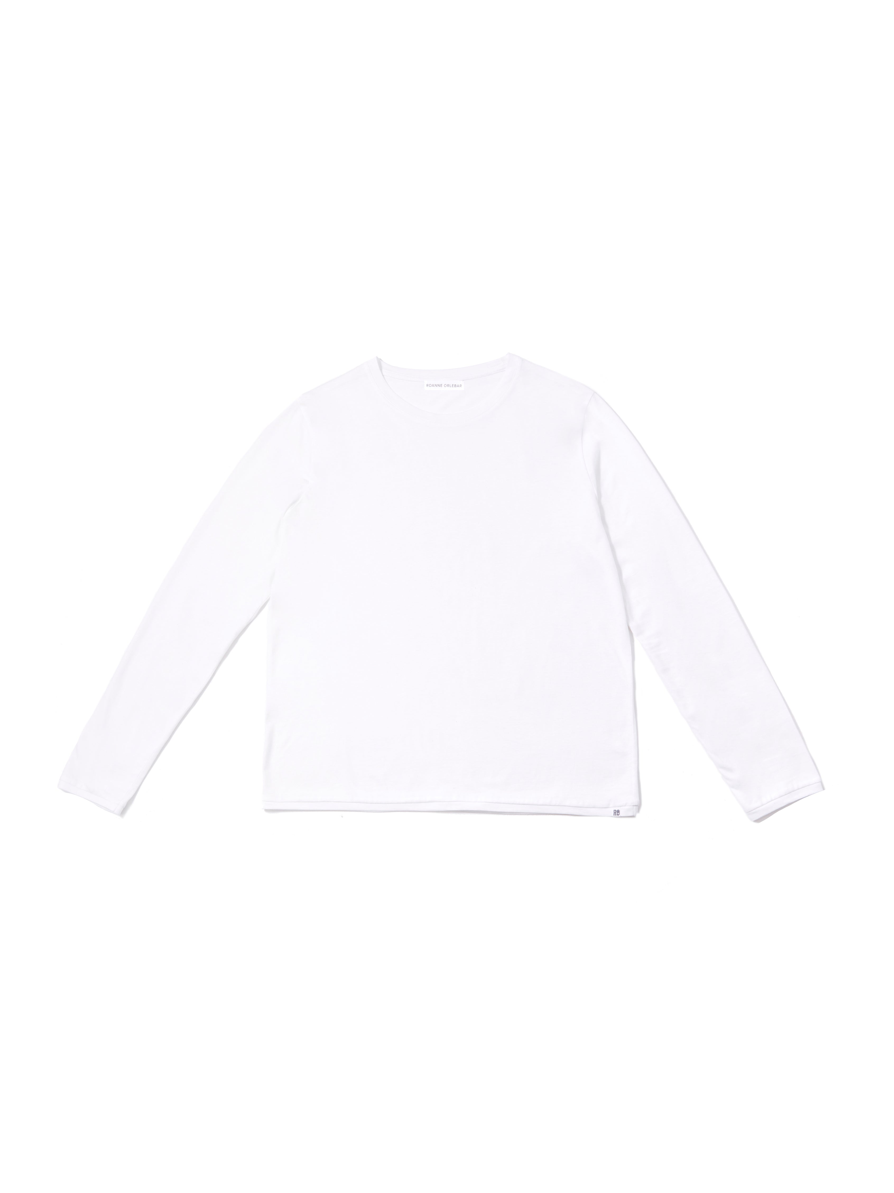 White Organic Cotton Jersey Top