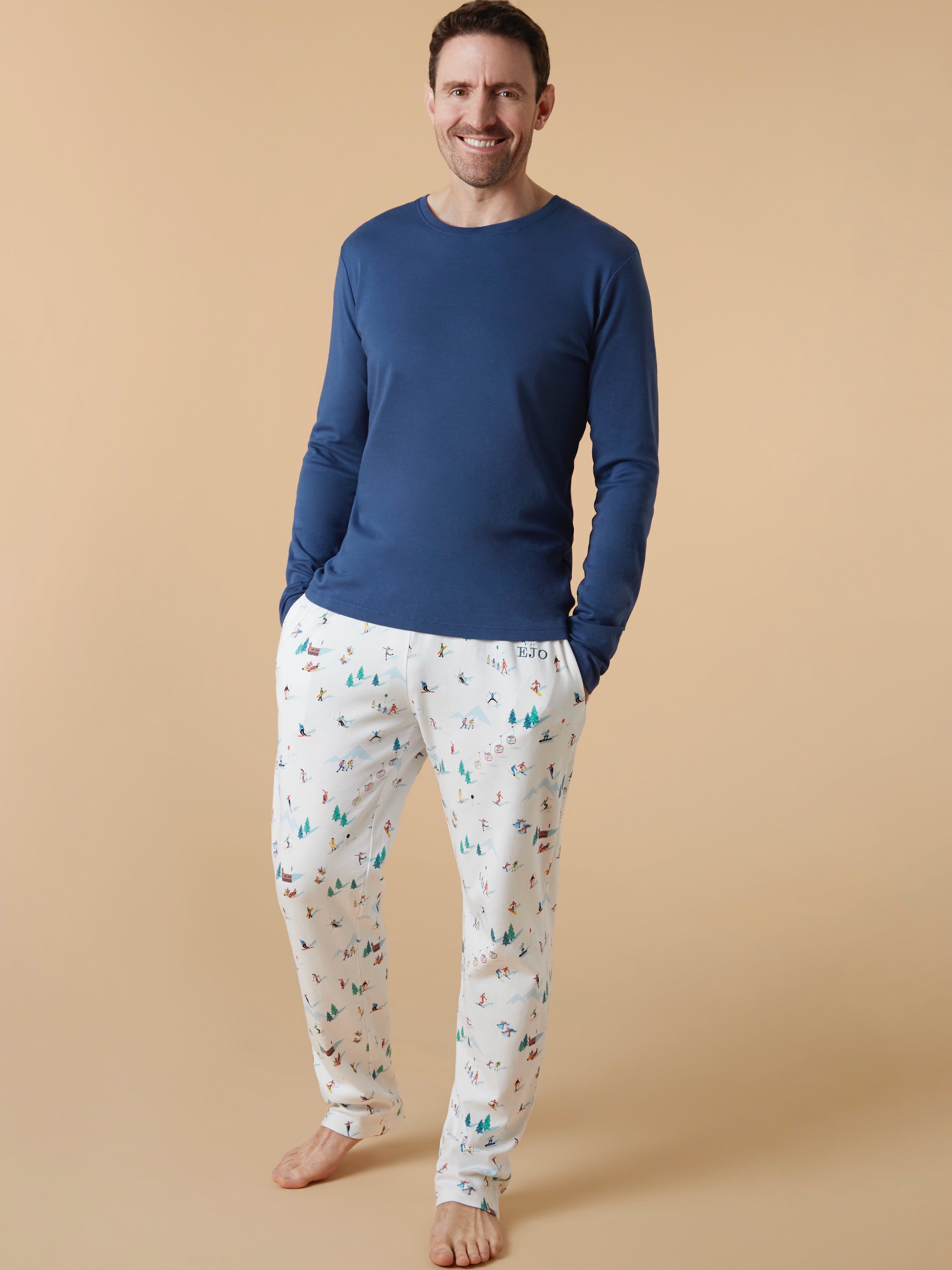 Alpine Lounge Trousers & Steel Blue Top