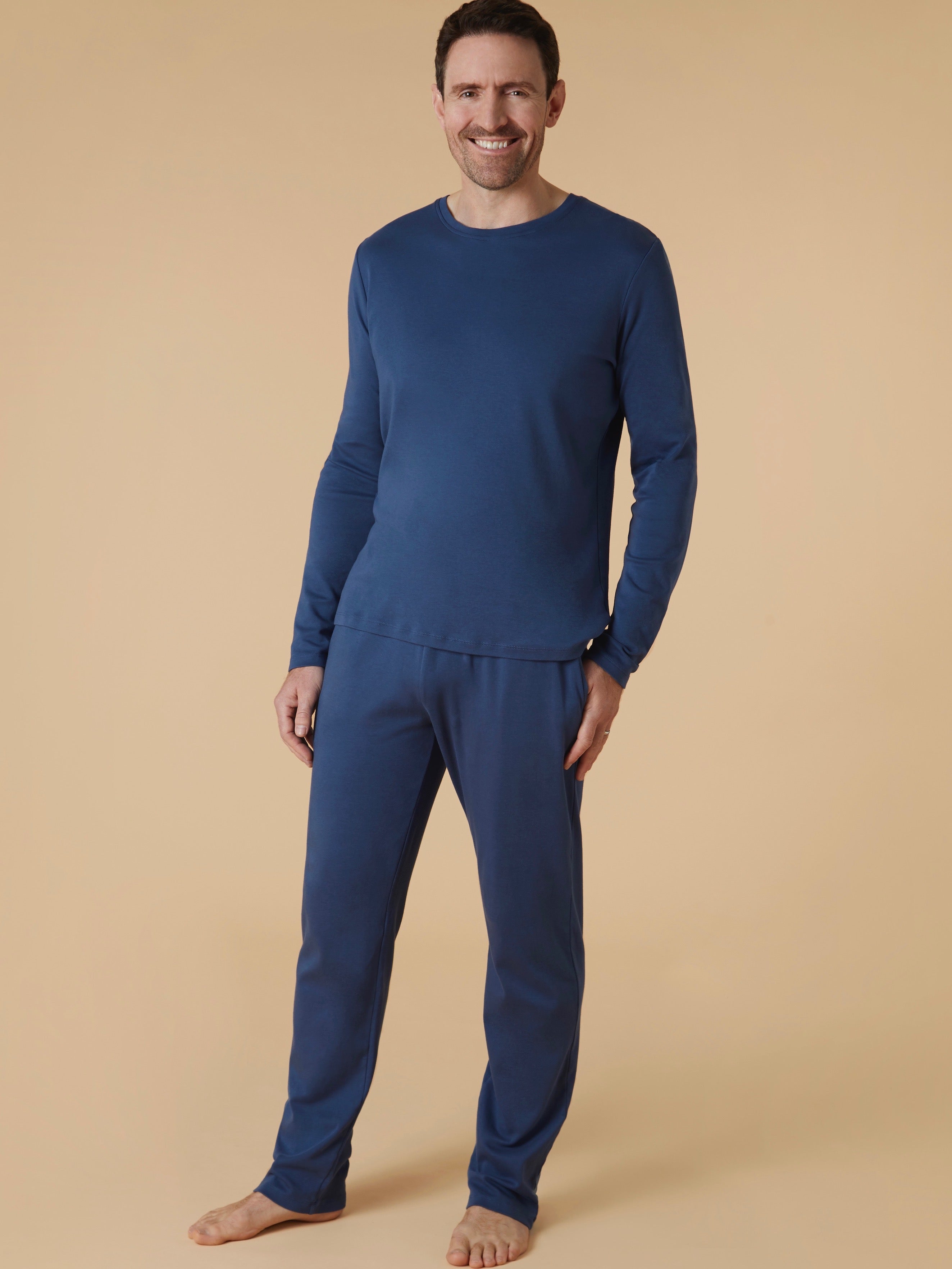 Steel Blue Top & Lounge Trousers